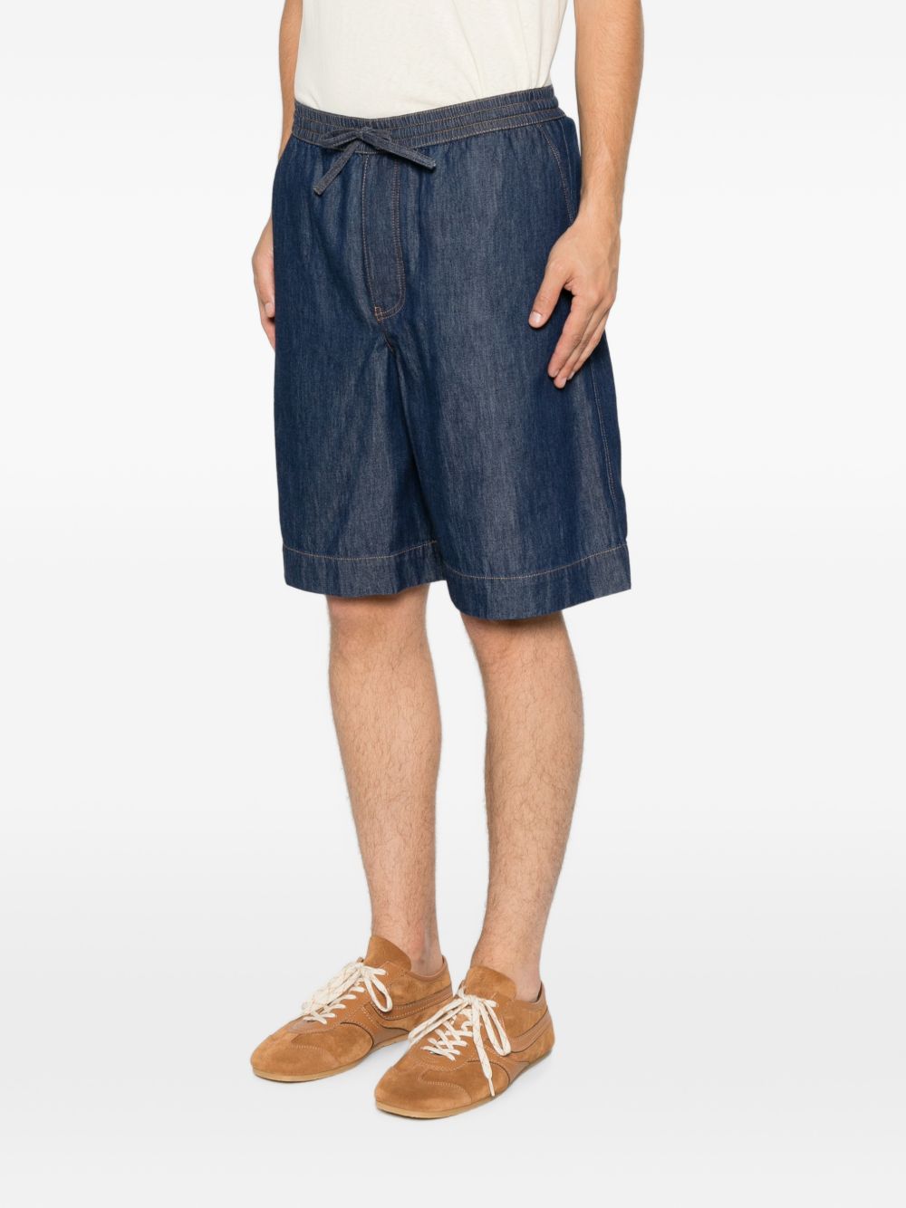 Loewe Men Anagram Denim Shorts LOEWE