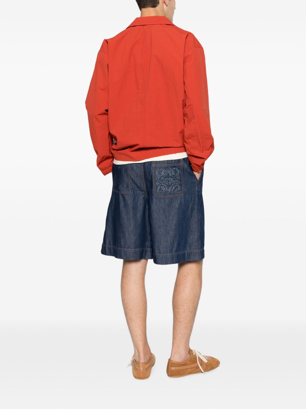Loewe Men Anagram Denim Shorts LOEWE