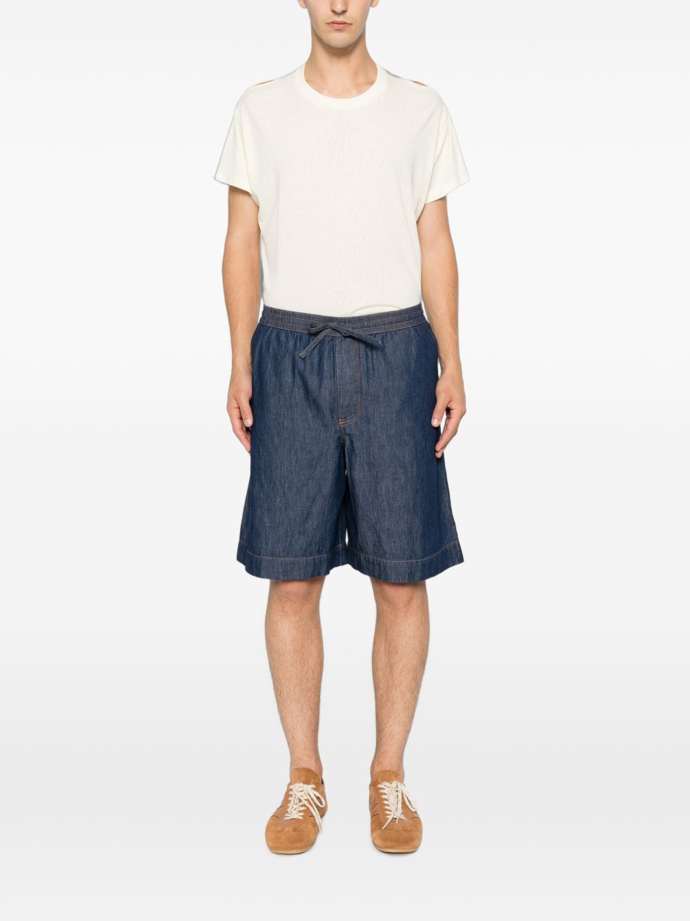 Loewe Men Anagram Denim Shorts LOEWE