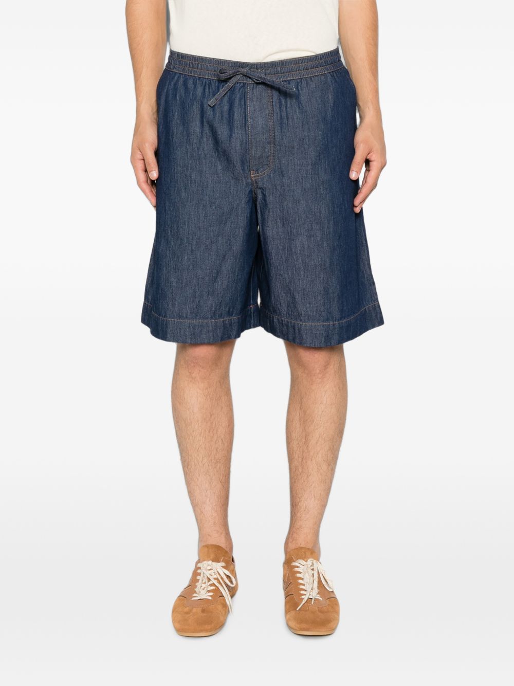 Loewe Men Anagram Denim Shorts LOEWE