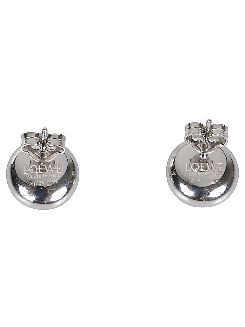 Loewe Women Anagram Silver Earrings LOEWE