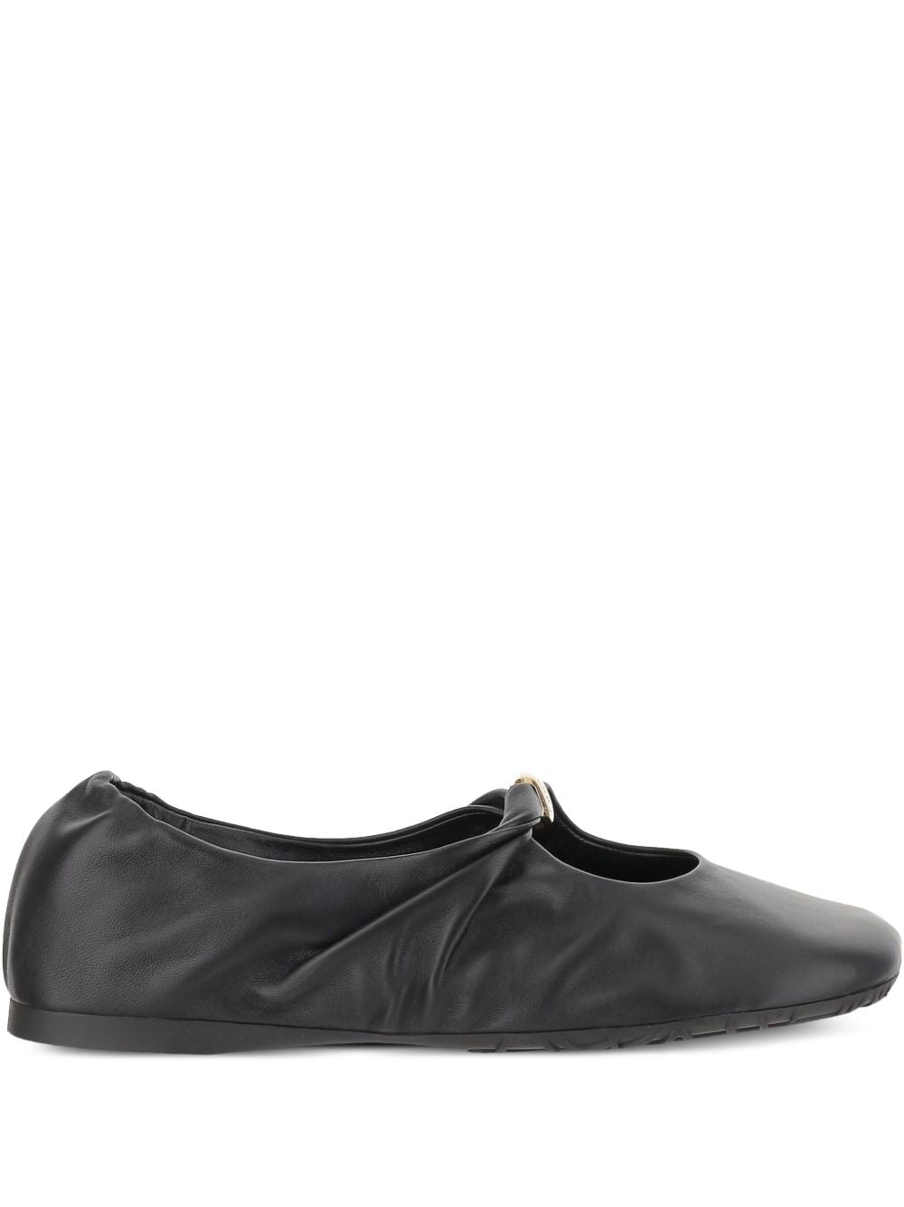 Loewe Women Pebble Leather Ballets LOEWE