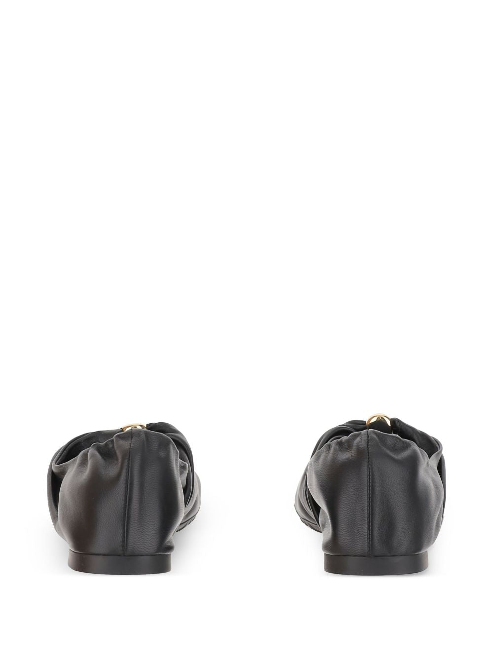 Loewe Women Pebble Leather Ballets LOEWE