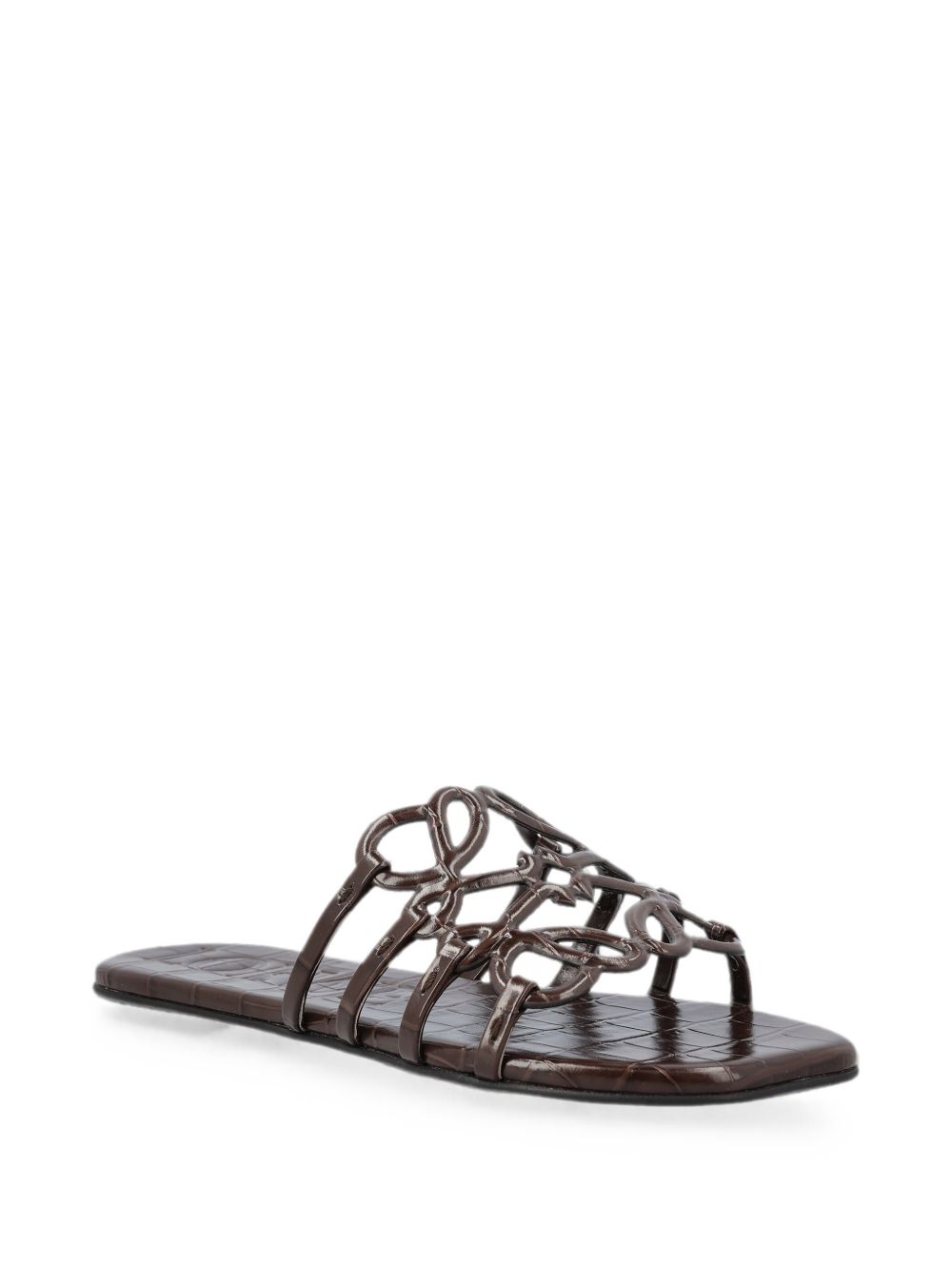 Loewe Women Petal Anagram Flat Sandals LOEWE