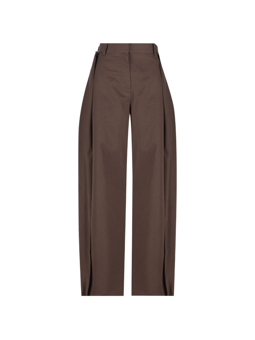 Loewe Women Cotton And Silk Blend Trousers LOEWE
