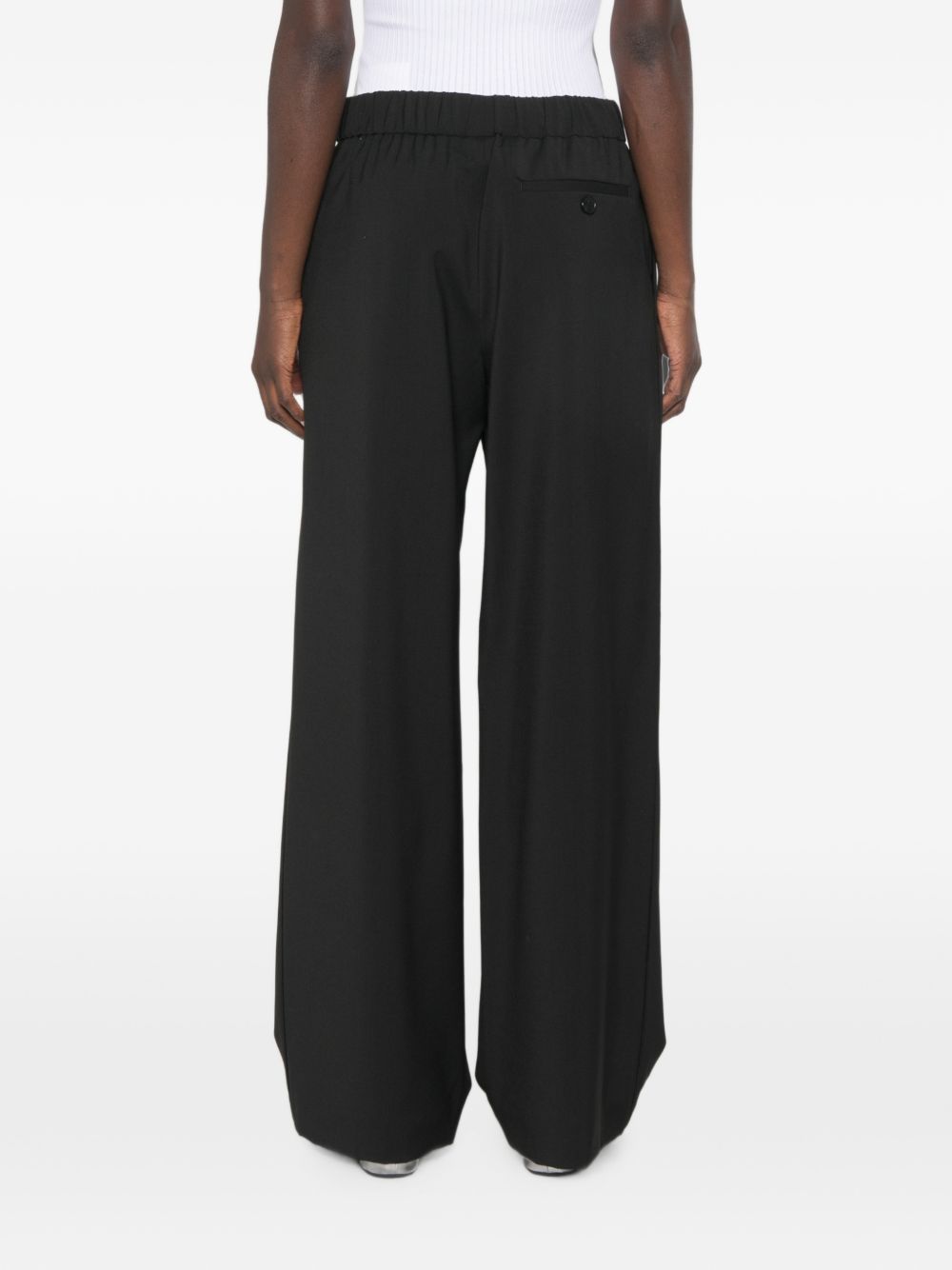 Loewe Women Wool Wide-Leg Trousers LOEWE