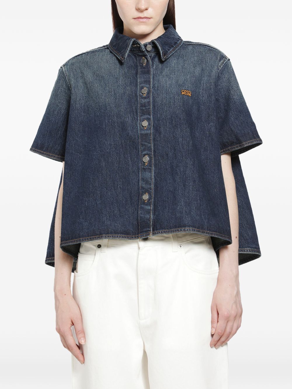 Loewe Women Denim Trapeze Shirt LOEWE