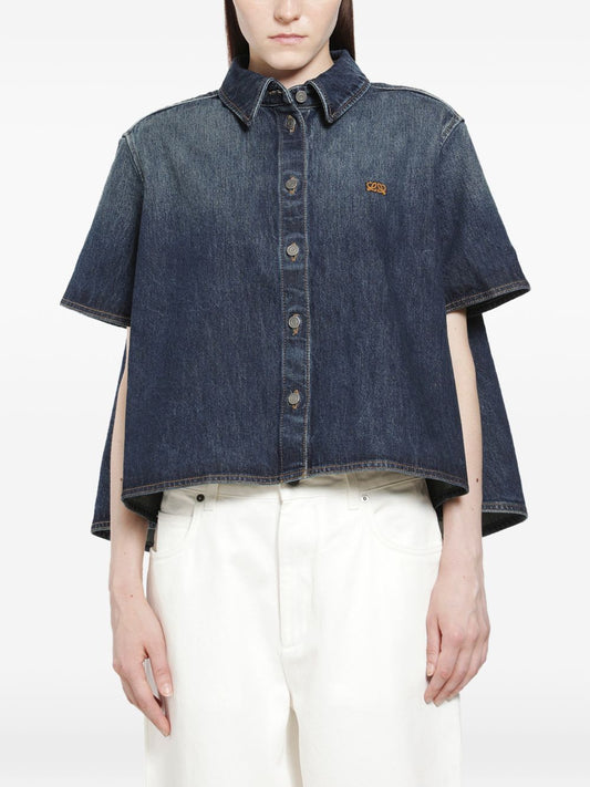 Loewe Women Denim Trapeze Shirt LOEWE