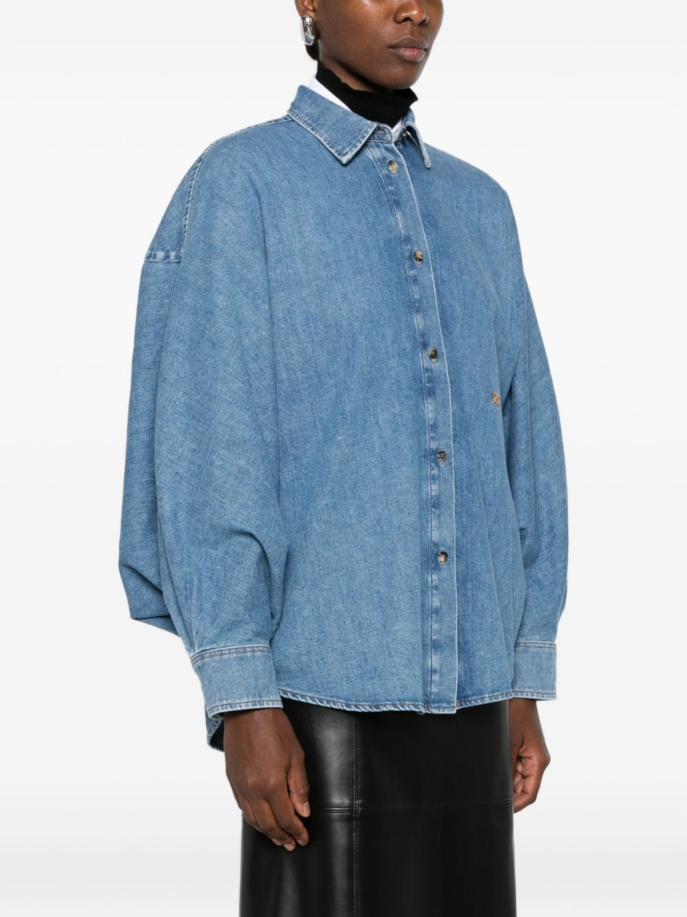 Loewe Women Anagram Denim Shirt