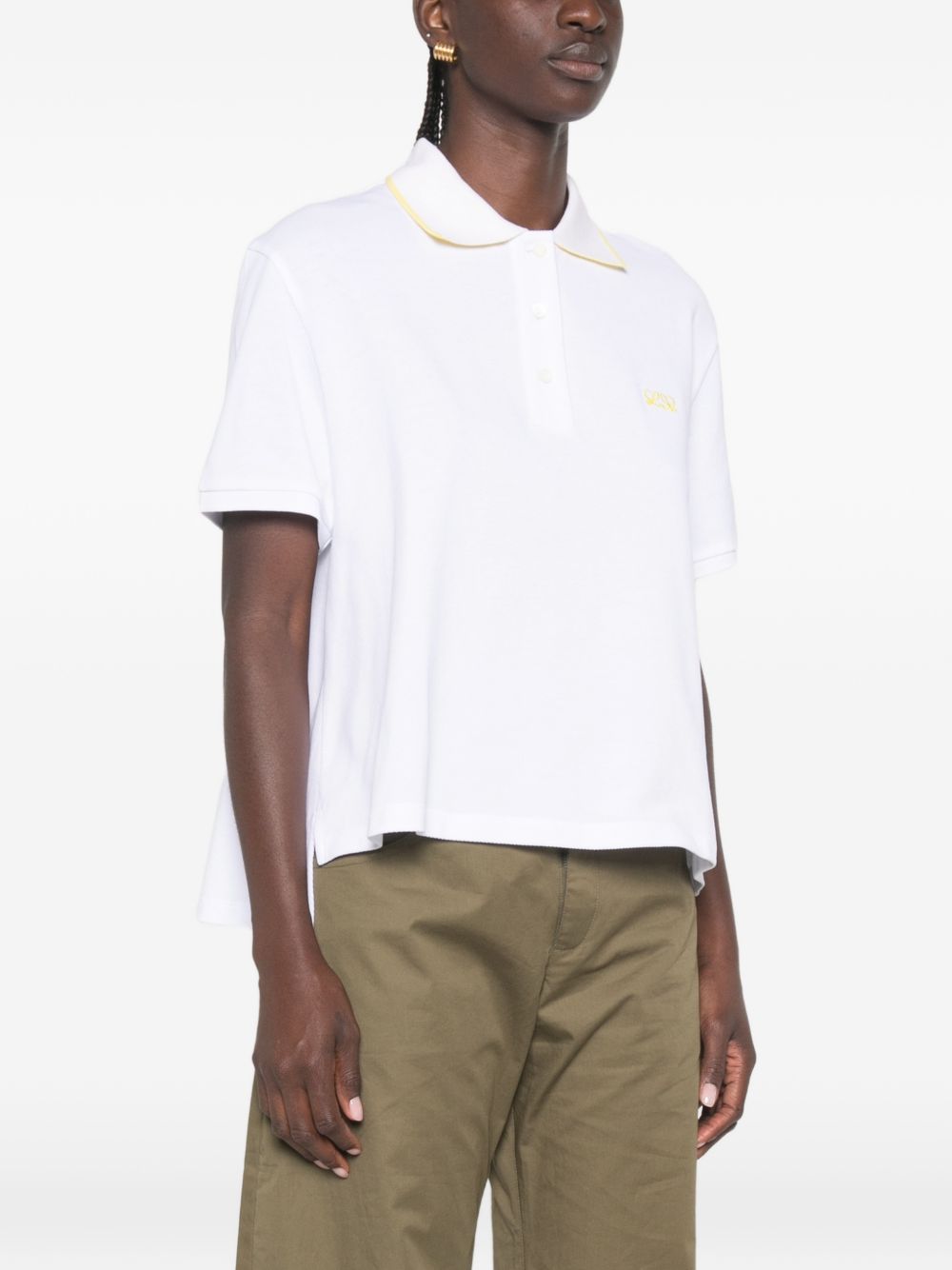 Loewe Women Anagram Cotton Polo Shirt LOEWE