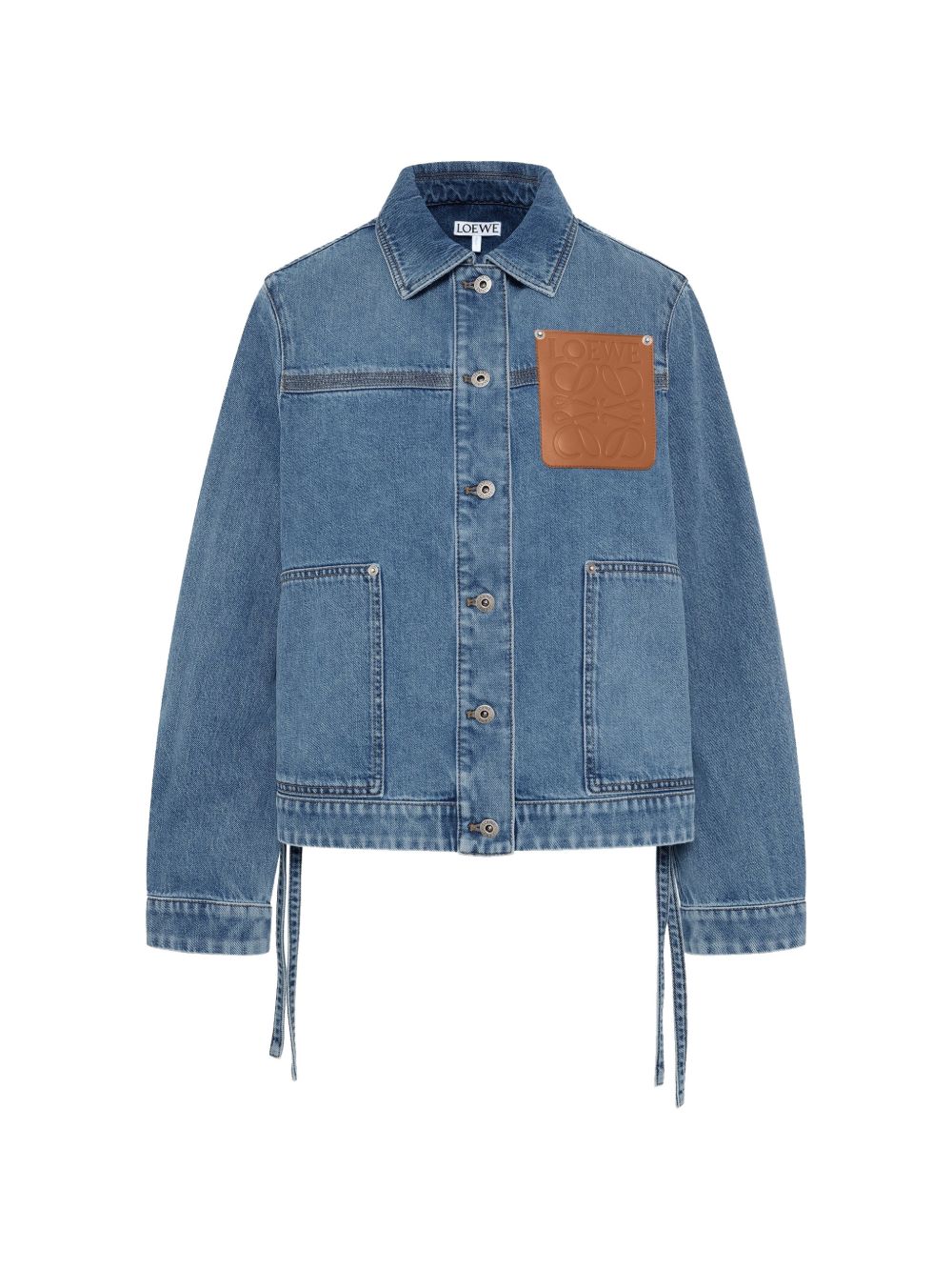 Loewe Women Anagram Denim Jacket LOEWE