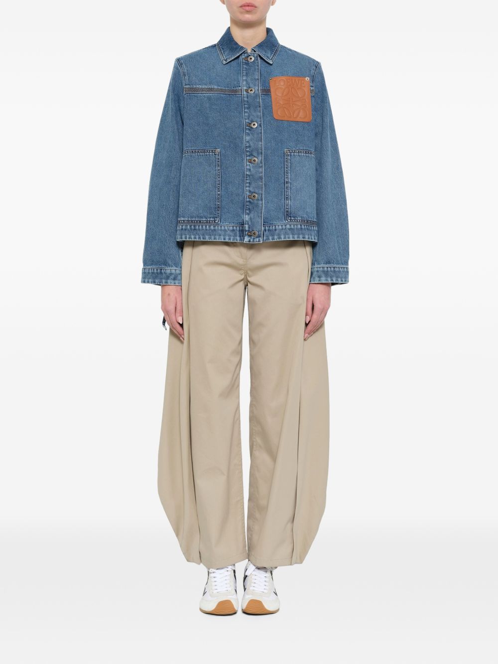 Loewe Women Anagram Denim Jacket LOEWE