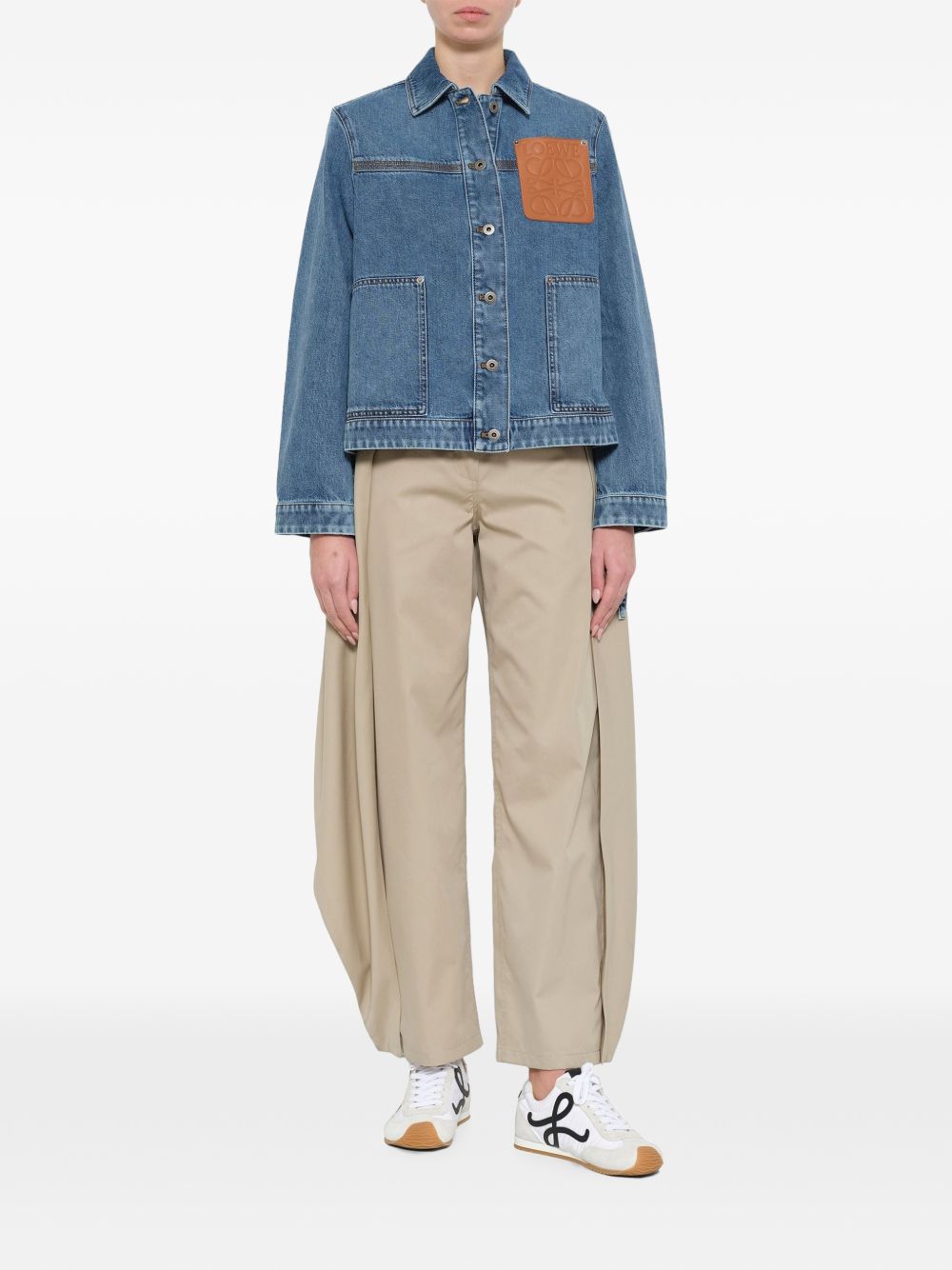 Loewe Women Anagram Denim Jacket LOEWE