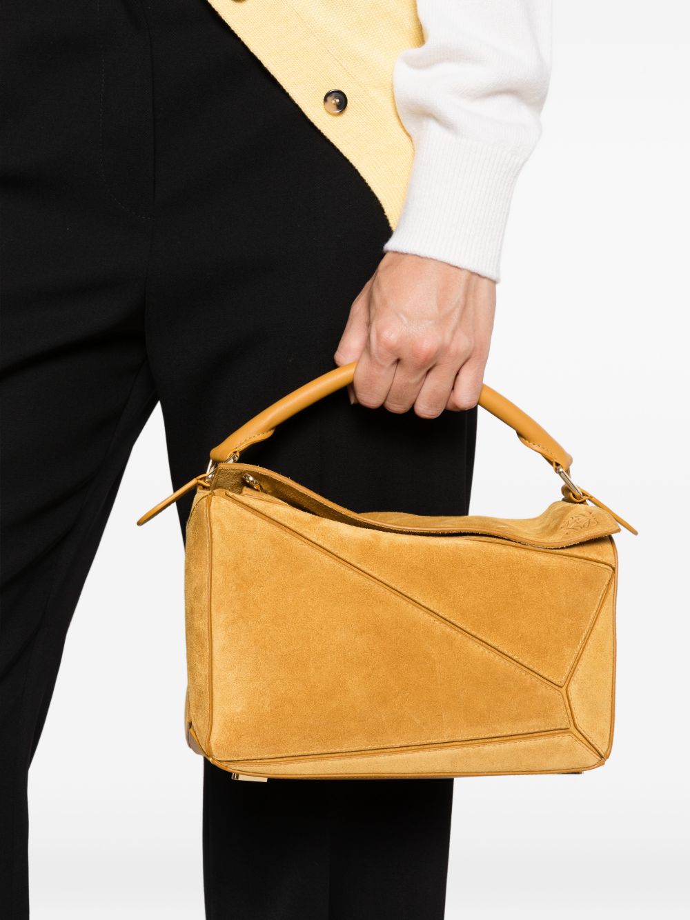 Loewe Women Puzzle Featherlight Small Leather Handbag LOEWE
