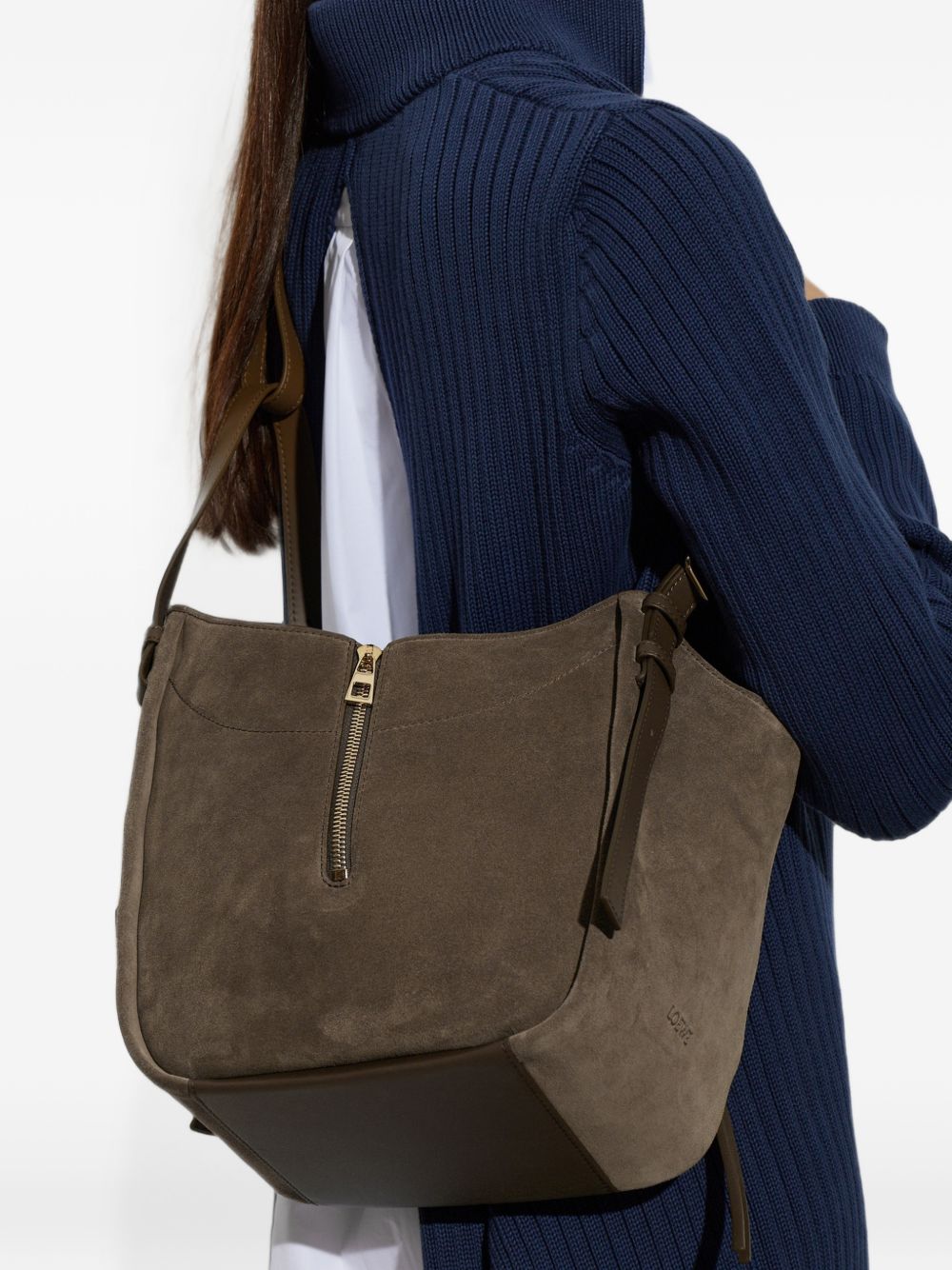 Loewe Women Hammock Flip Medium Leather Tote LOEWE