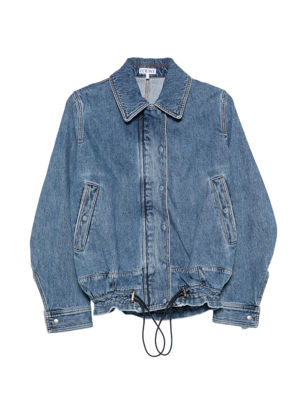 Loewe Women Drawstring Denim Jacket LOEWE
