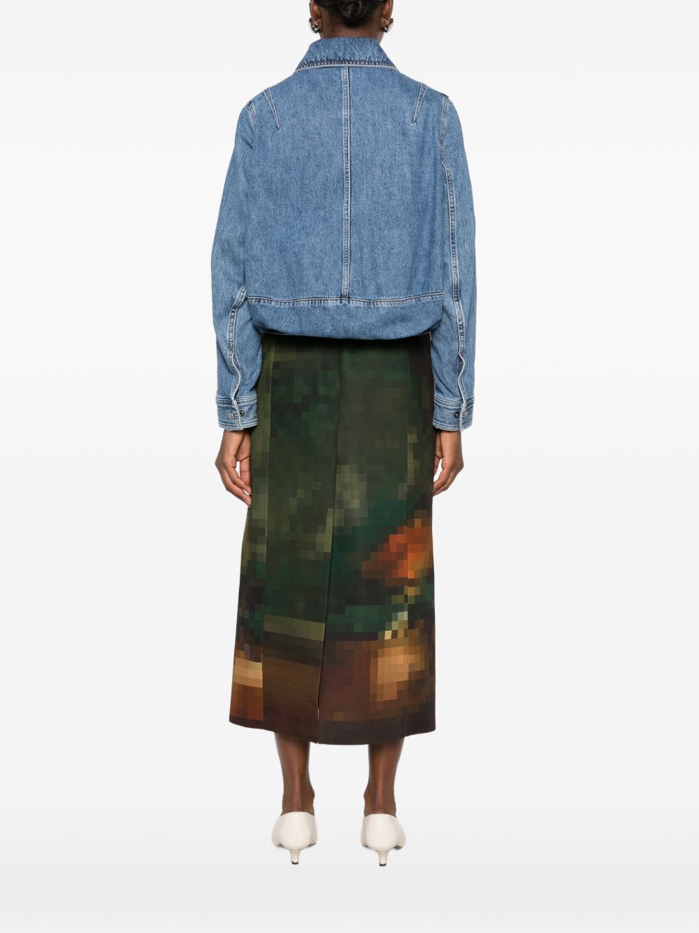 Loewe Women Drawstring Denim Jacket LOEWE