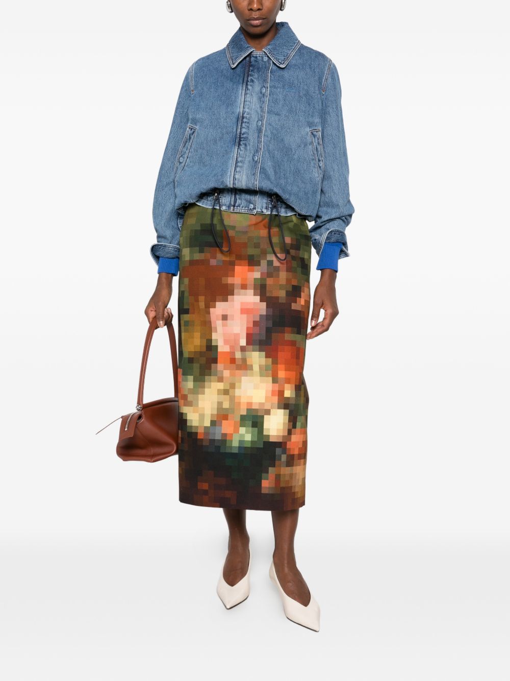 Loewe Women Drawstring Denim Jacket LOEWE