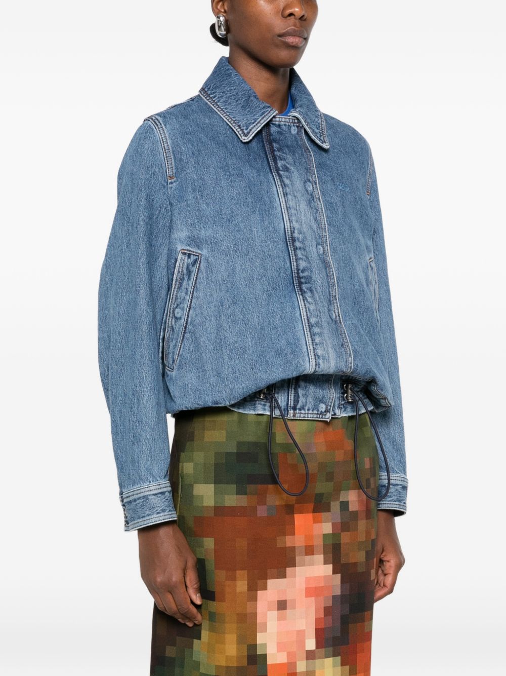 Loewe Women Drawstring Denim Jacket LOEWE