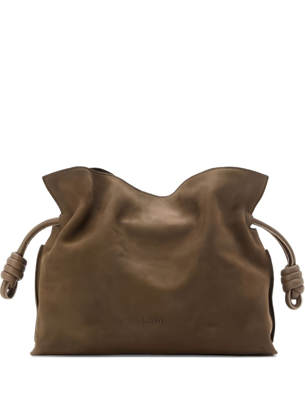 Loewe Women Flamenco Medium Nabuk Leather Clutch LOEWE