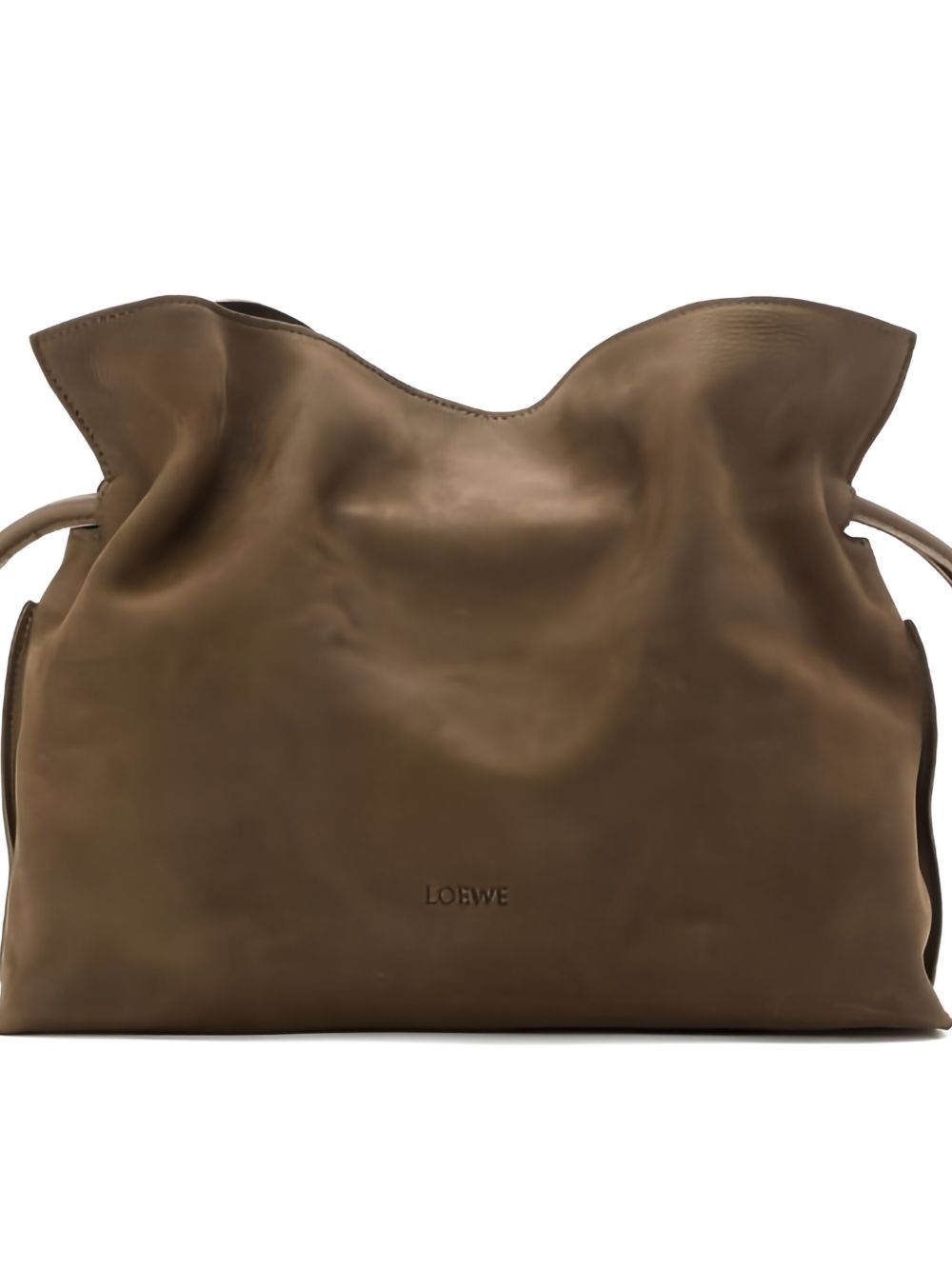 Loewe Women Flamenco Medium Nabuk Leather Clutch LOEWE