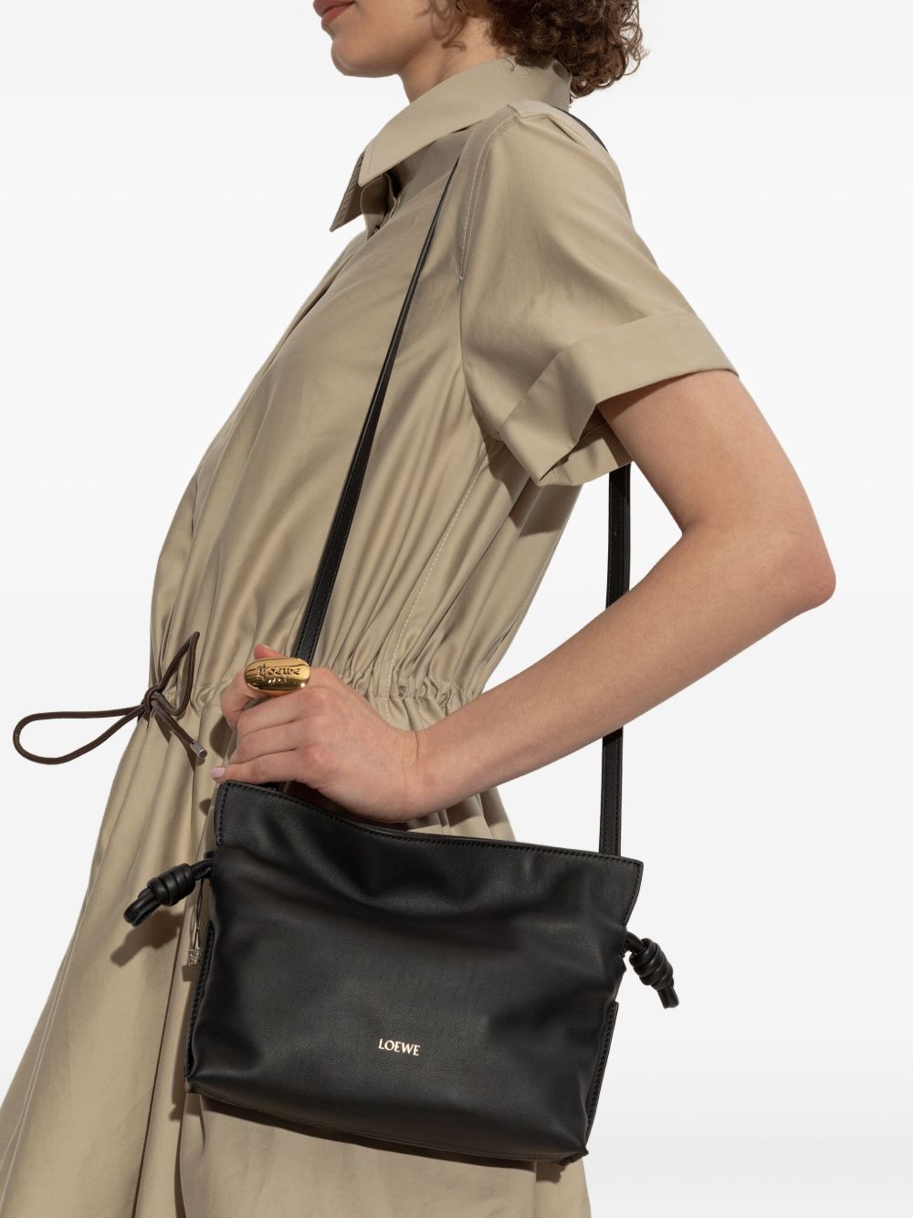 Loewe Women Flamenco Mini Leather Clutch LOEWE