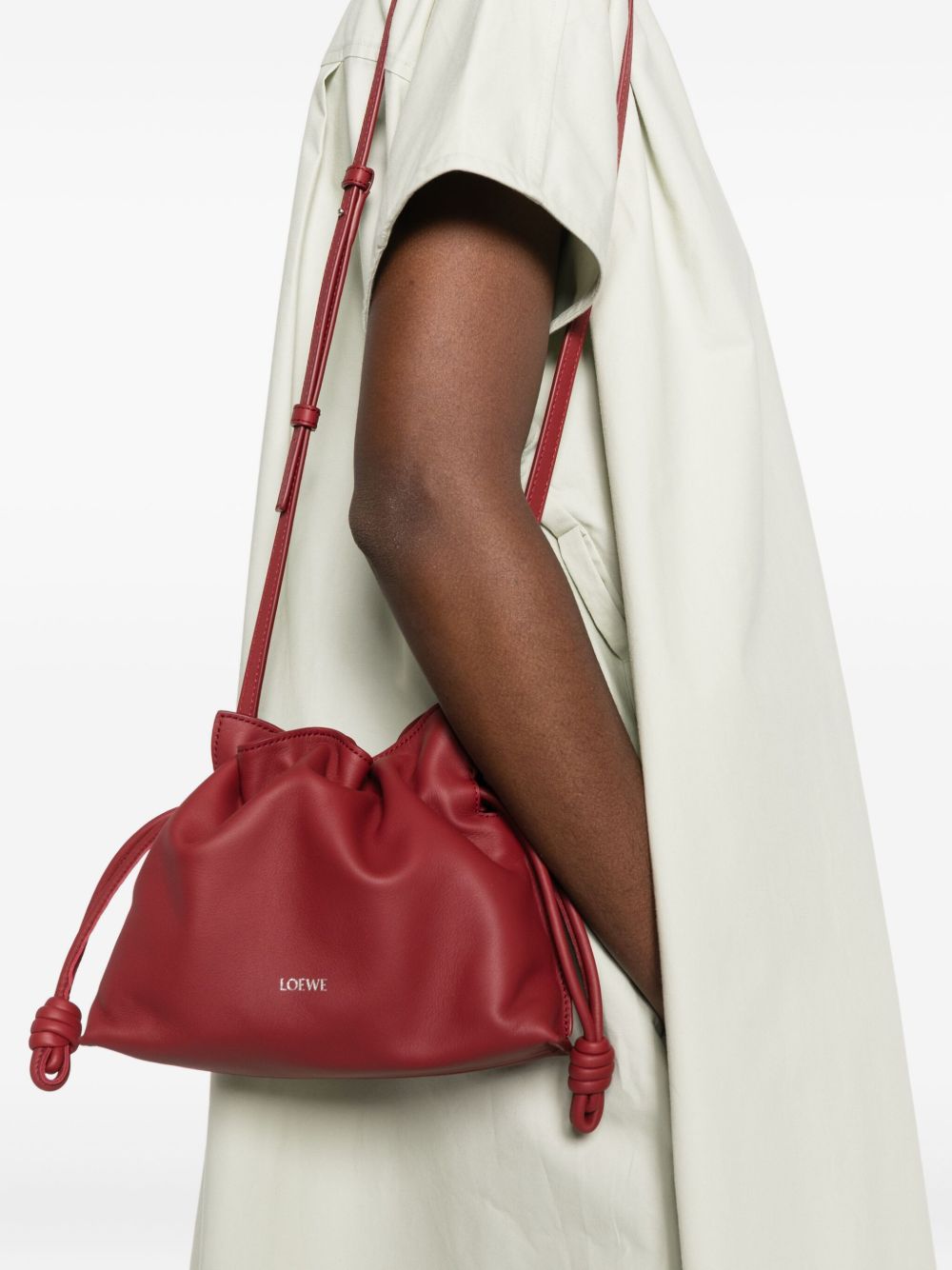 Loewe Women Flamenco Mini Leather Clutch LOEWE