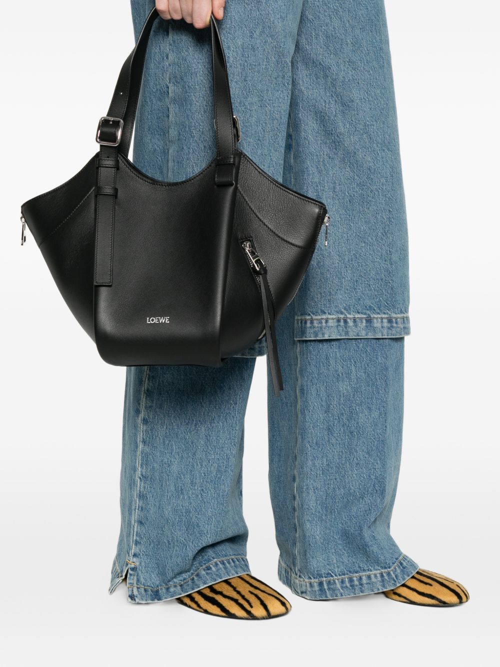 Loewe Women Hammock Flip Leather Tote