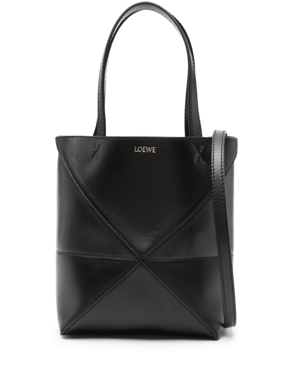 Loewe Women Puzzle Fold Mini Leather Tote LOEWE