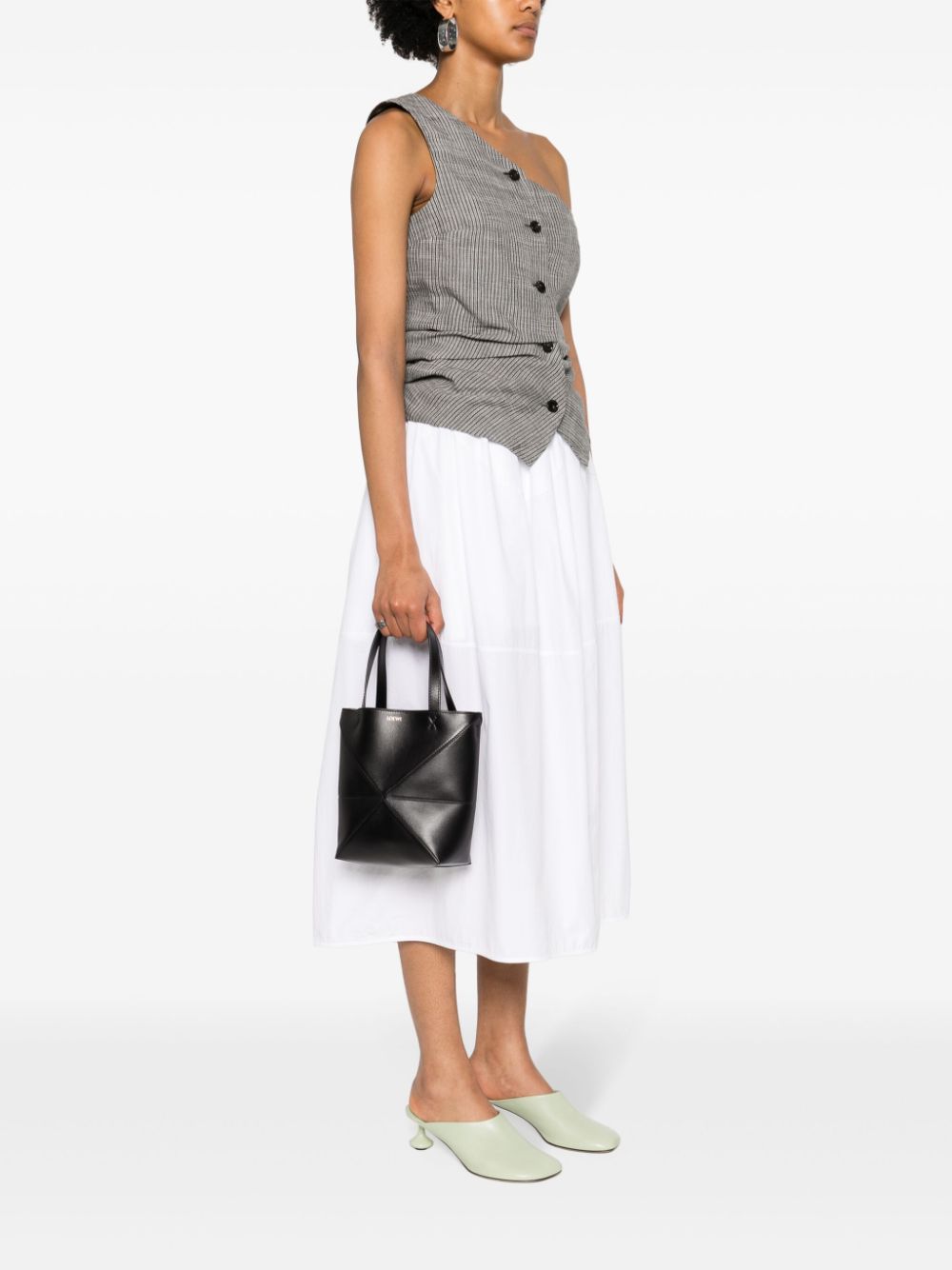 Loewe Women Puzzle Fold Mini Leather Tote LOEWE