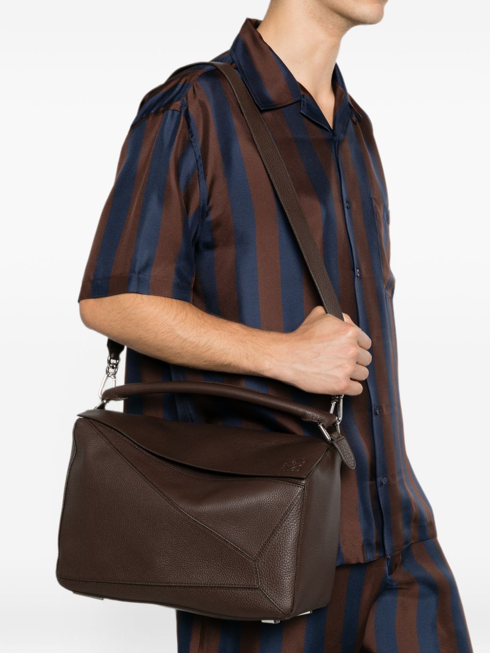 Loewe Men Puzzle Large Leather Handbag LOEWE