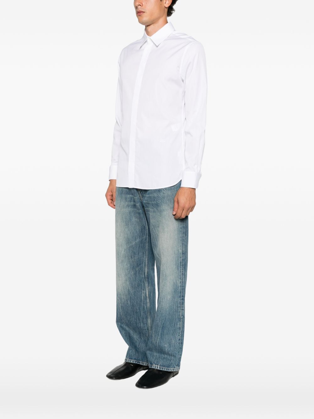 Loewe Men Anagram Cotton Shirt