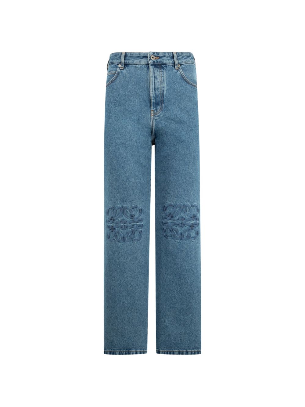 Loewe Men Anagram Baggy Denim Jeans LOEWE