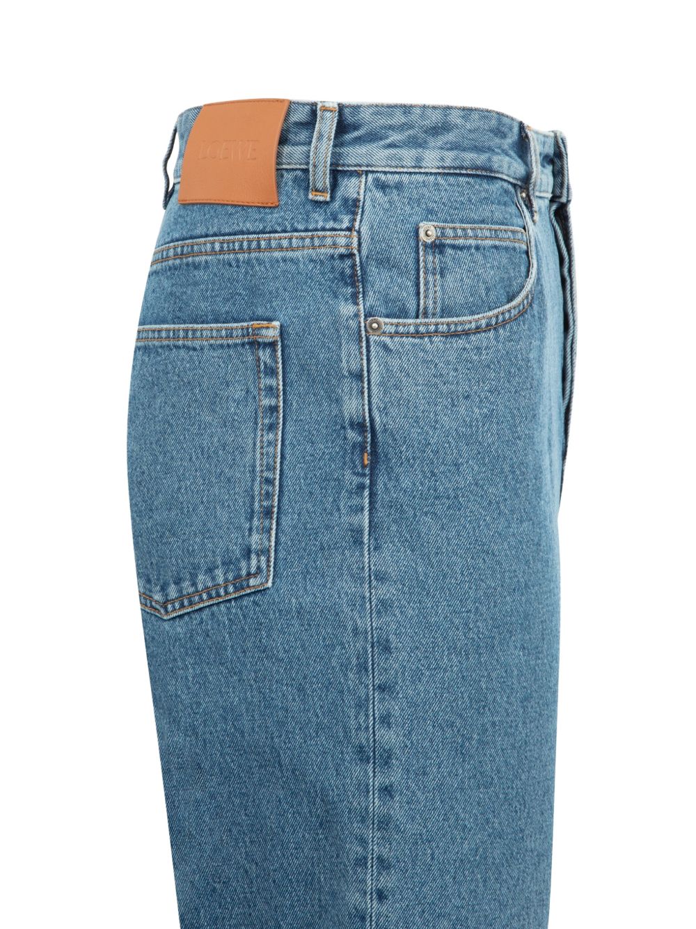 Loewe Men Anagram Baggy Denim Jeans LOEWE