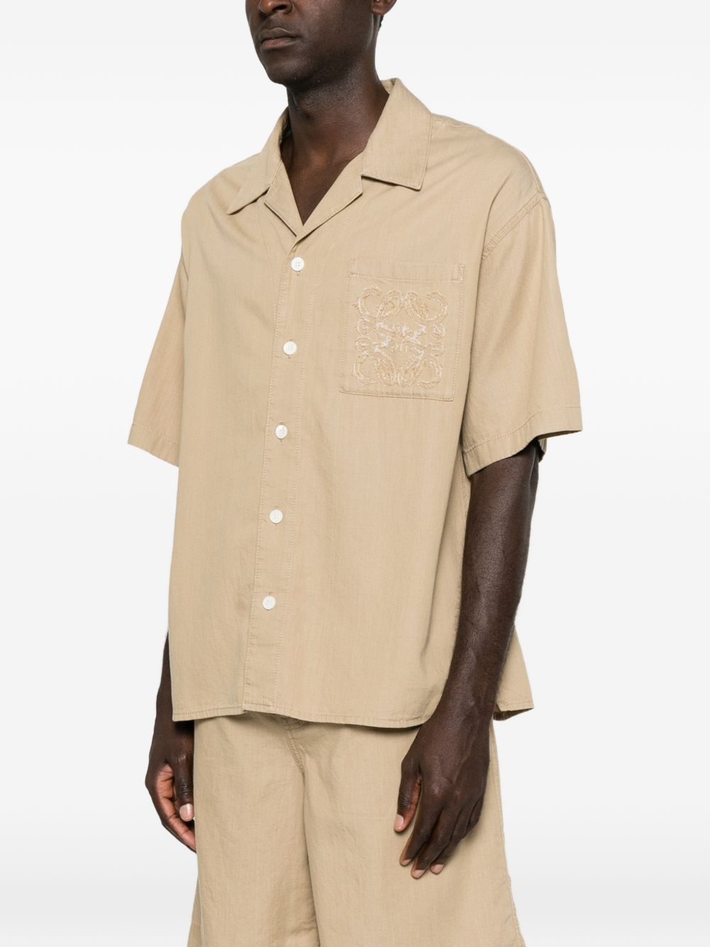 Loewe Men Anagram Cotton Shirt LOEWE