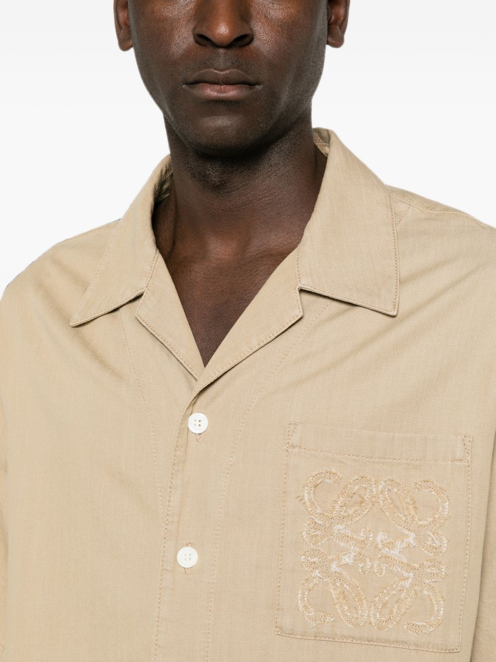 Loewe Men Anagram Cotton Shirt LOEWE