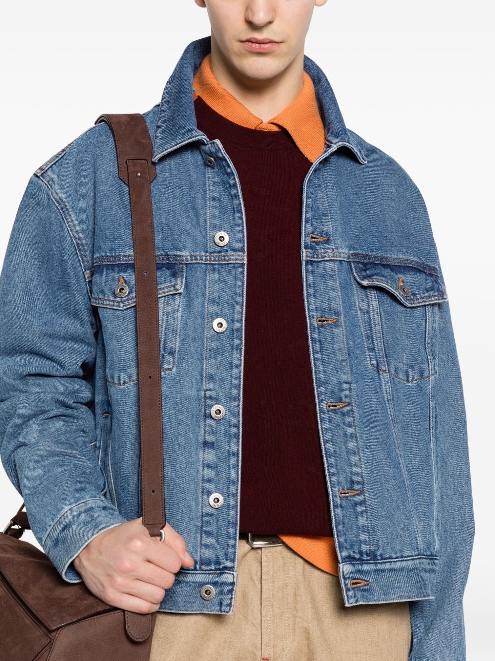 Loewe Men Anagram Denim Jacket LOEWE