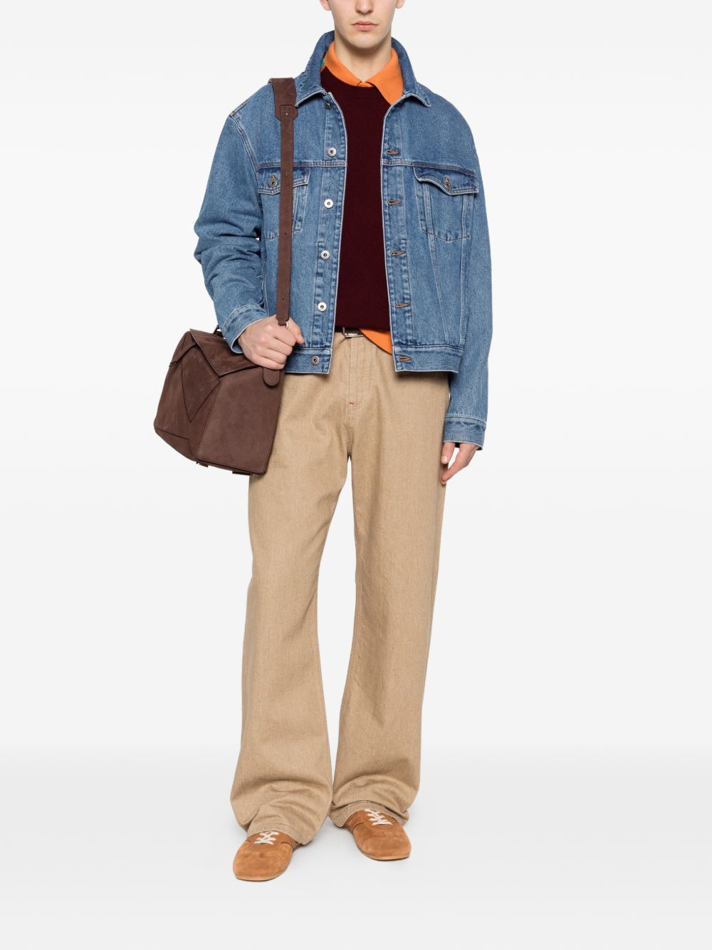 Loewe Men Anagram Denim Jacket LOEWE