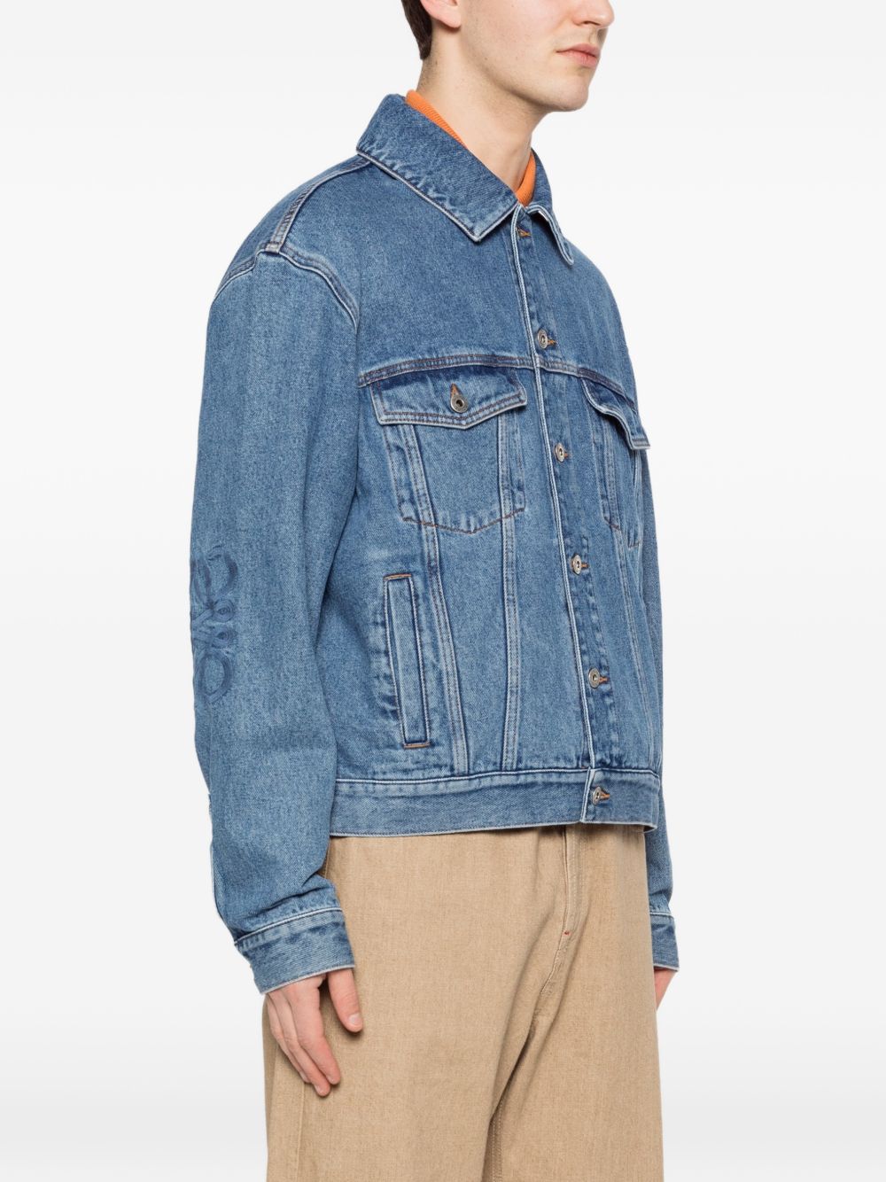 Loewe Men Anagram Denim Jacket LOEWE