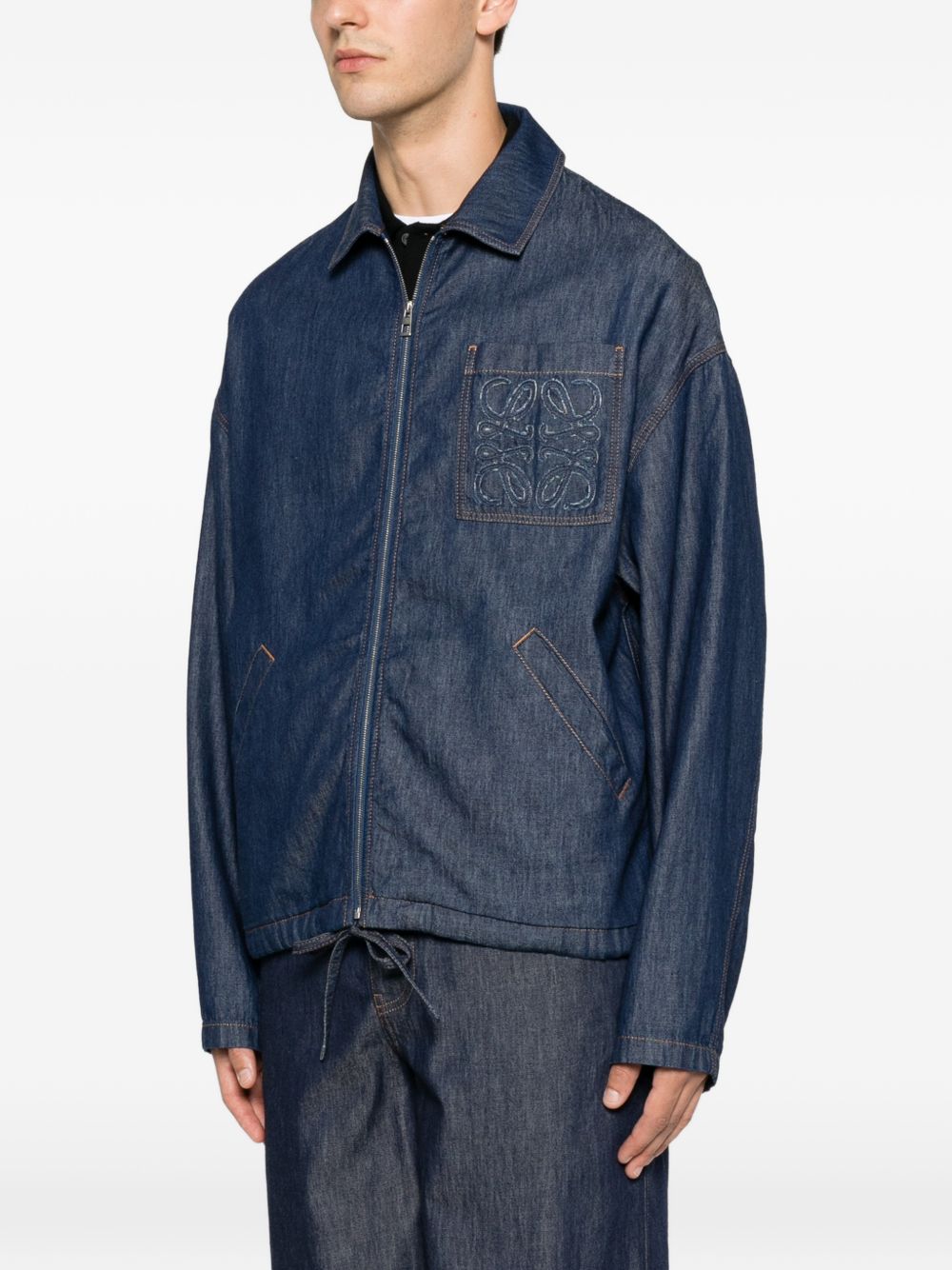 Loewe Men Anagram Denim Jacket LOEWE