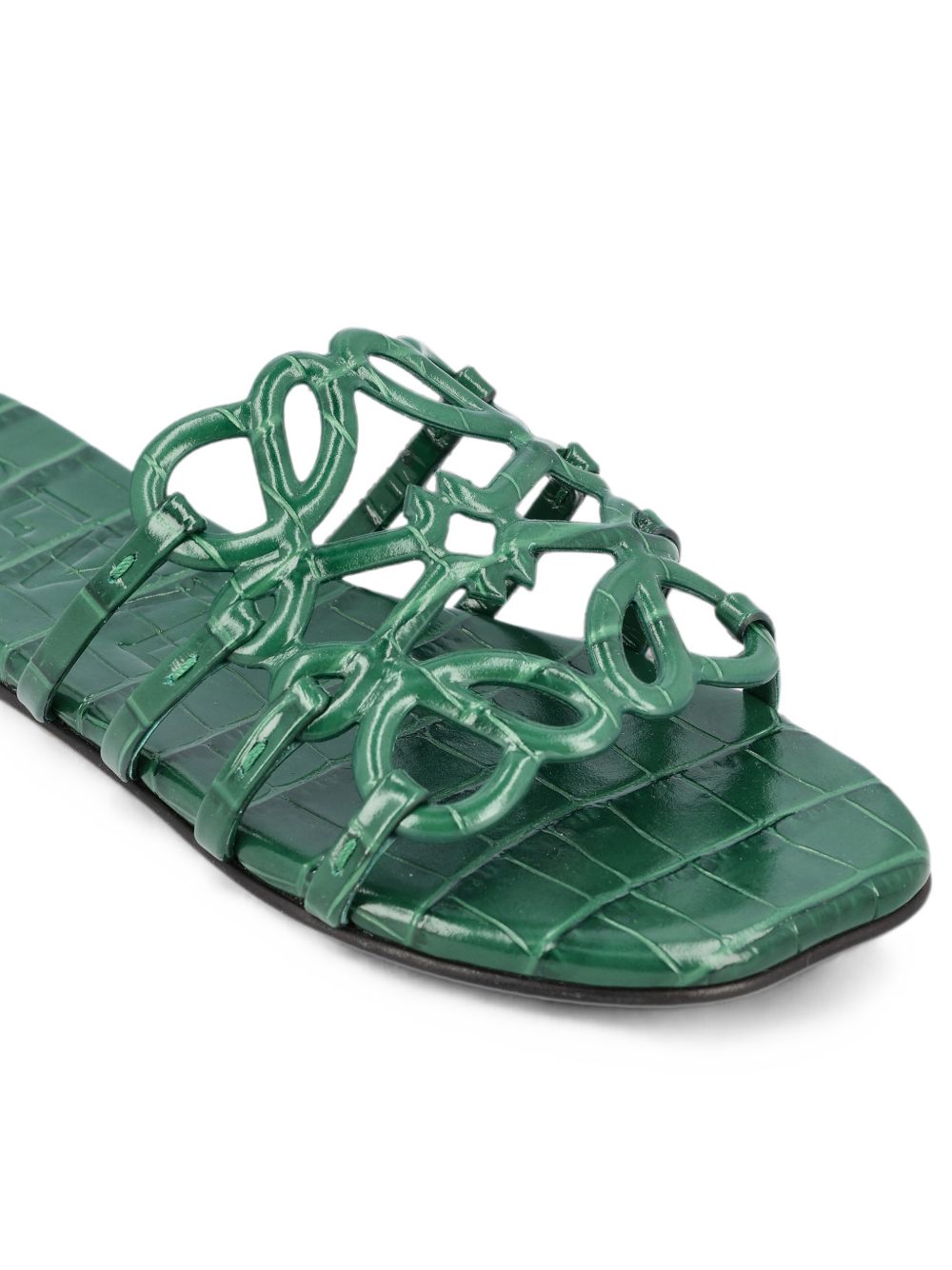 Loewe Women Petal Anagram Leather Sandals LOEWE