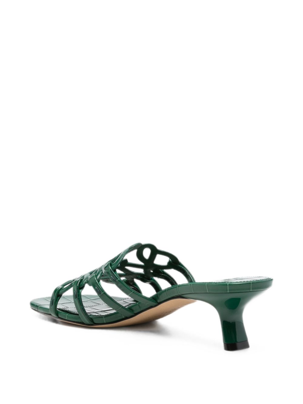 Loewe Women Petal Anagram Leather Mules LOEWE