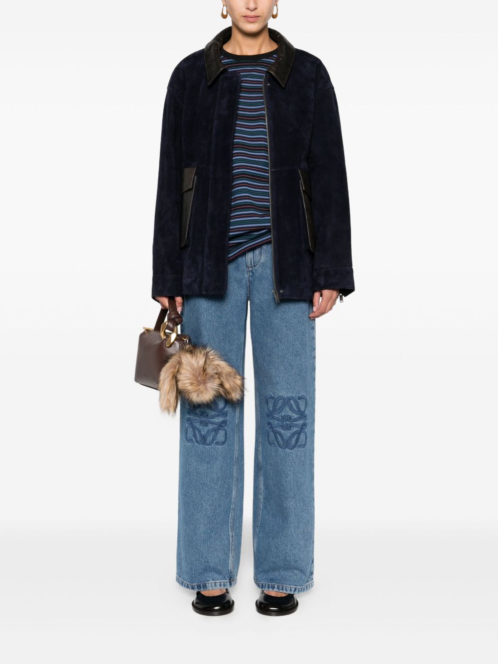 Loewe Women Anagram Baggy Jeans LOEWE