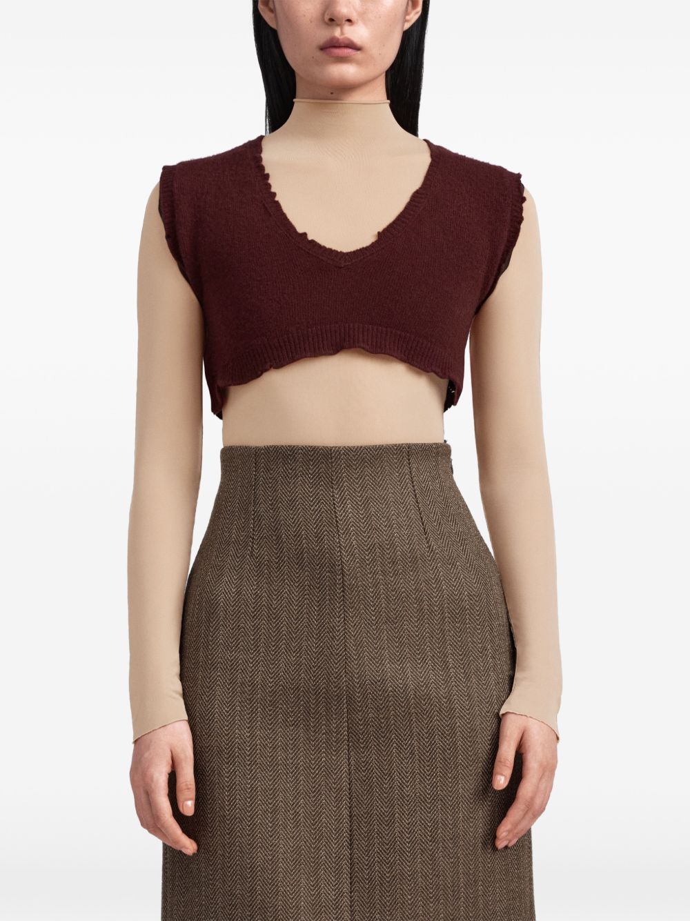 Maison Margiela Women Cotton Cropped Top MAISON MARGIELA