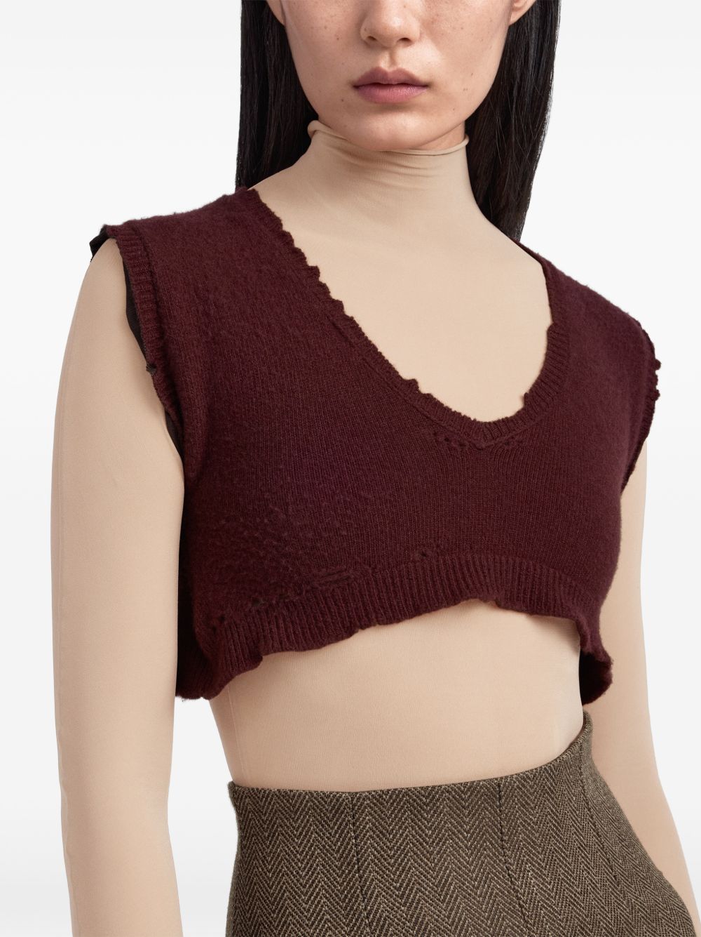 Maison Margiela Women Cotton Cropped Top MAISON MARGIELA