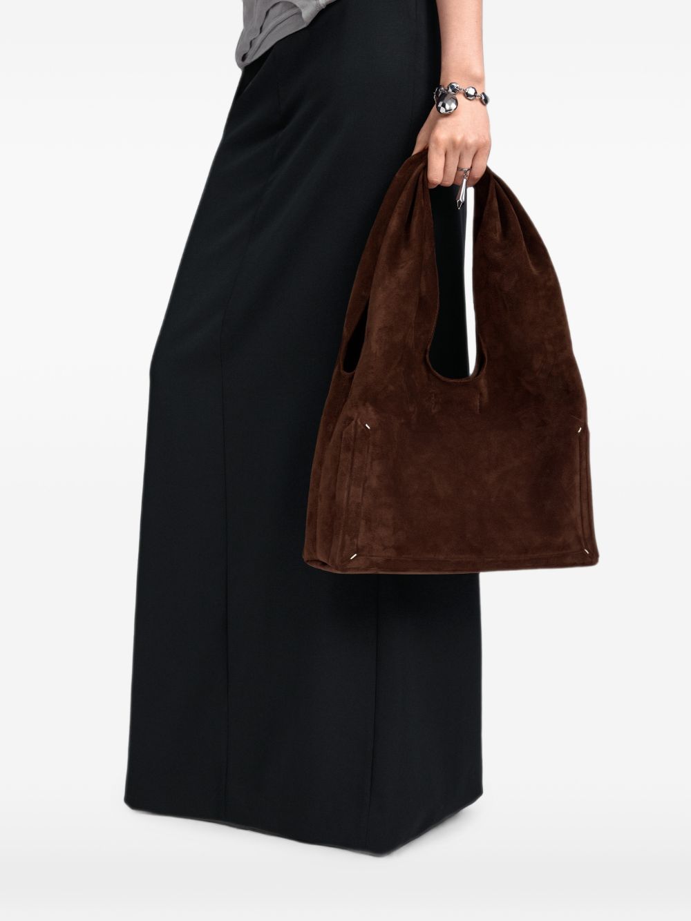 Maison Margiela Women Box Bag Suede Leather Shoulder Bag MAISON MARGIELA