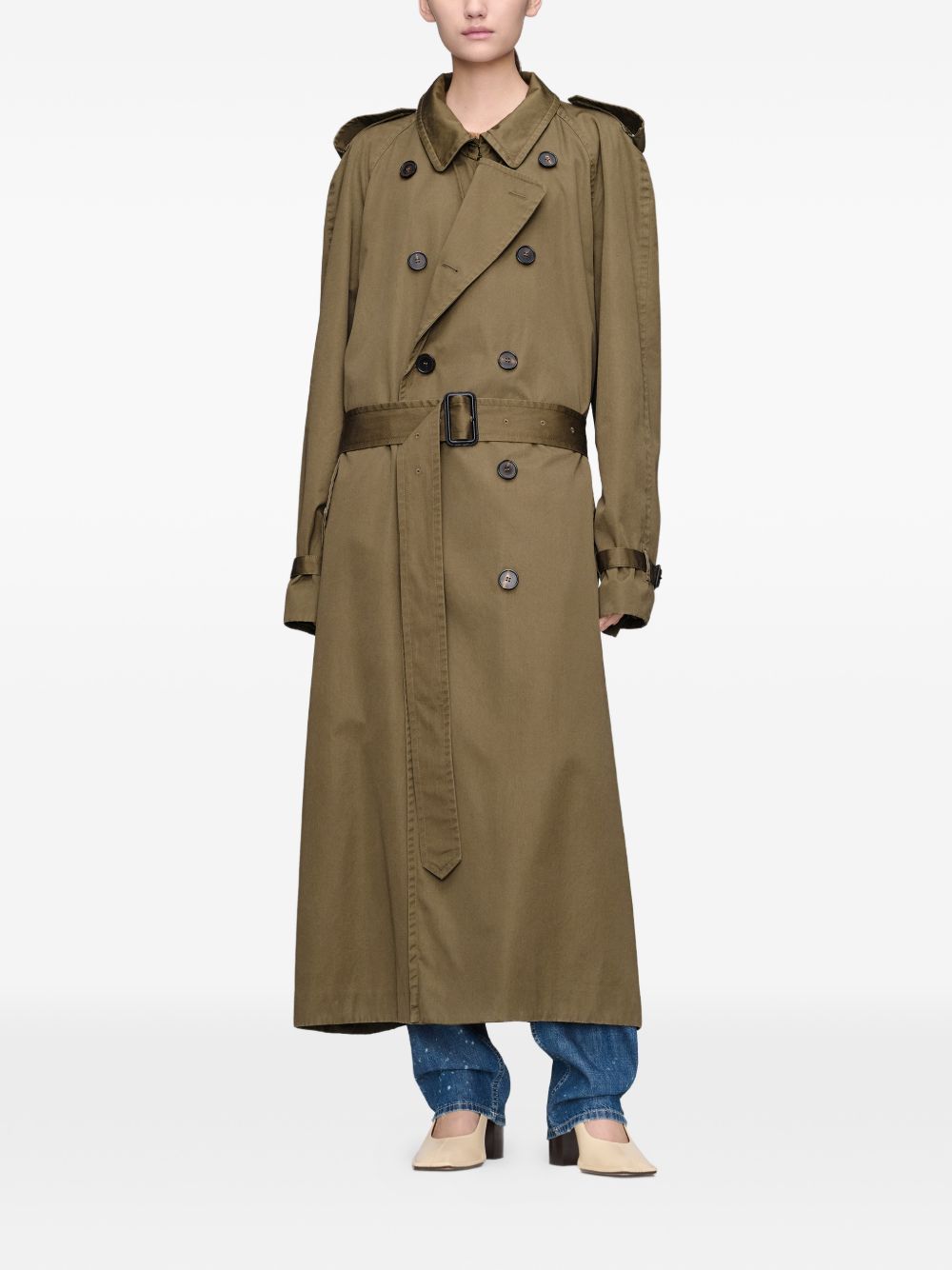 Maison Margiela Women Double-Breasted Trench Coat MAISON MARGIELA