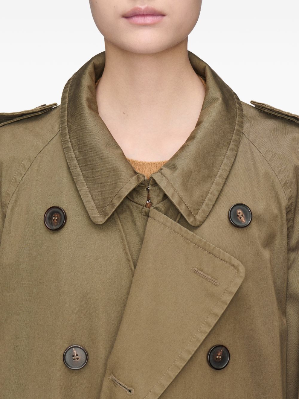 Maison Margiela Women Double-Breasted Trench Coat MAISON MARGIELA