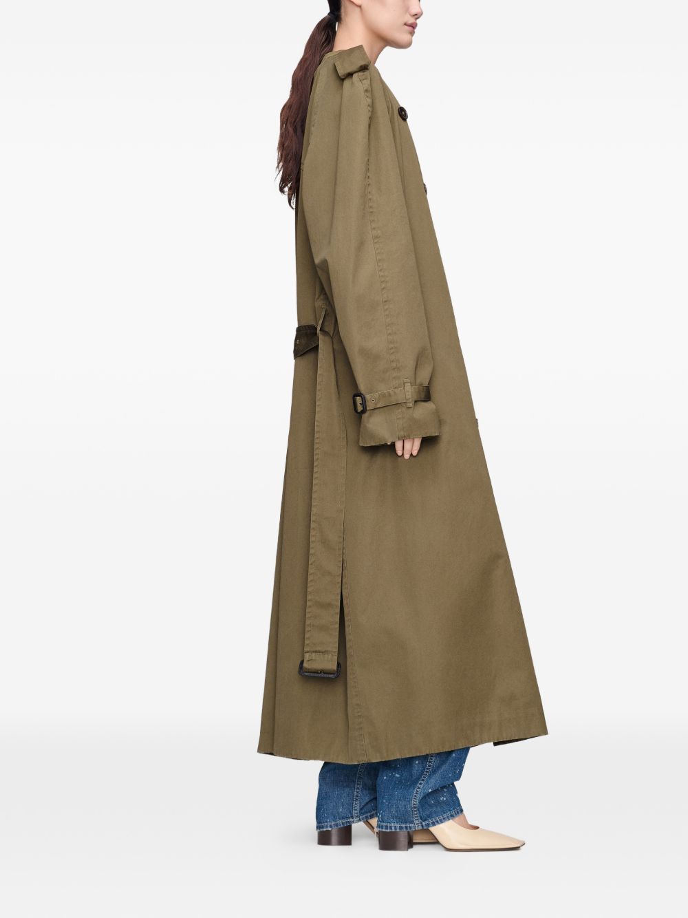 Maison Margiela Women Double-Breasted Trench Coat MAISON MARGIELA