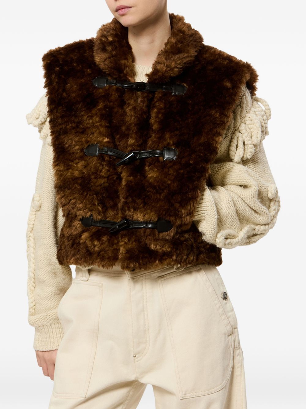 Marant Etoile Women Jocya Faux Fur Vest ISABEL MARANT ETOILE